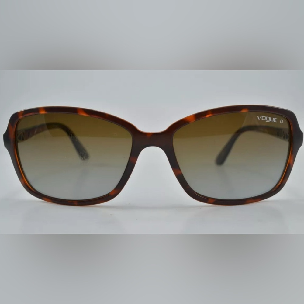 Vogue Polarized Havana Brown Sunglasses & Case ✨EUC Retail $189 - Picture 8 of 9